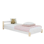Lit enfant DREAMY 90 x 180 - blanc et naturel