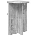 vidaXL Table d'appoint Sonoma gris Ø 39 5 x 55 cm Bois d'ingénierie