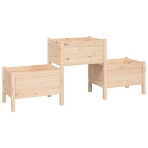 vidaXL Jardinière 178 5x44x75 cm Bois massif de pin