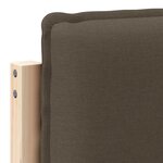 vidaXL Tête de lit capitonnée Gris Naturel et Clair 80 cm Pin massif