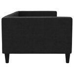 vidaXL Lit de repos sans matelas noir 90x190 cm tissu