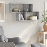 vidaXL Étagère murale gris béton 100x20x53 cm bois d'ingénierie