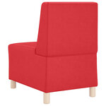 vidaXL Unité de Sofa Modulaire Sans Accoudoirs 2 Pièces Rouge