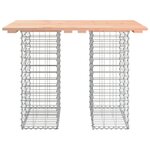vidaXL Banc de jardin design gabion 100x70x72cm bois massif de douglas