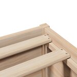 vidaXL Cadre de lit avec tête de lit 150x200 cm bois de pin massif