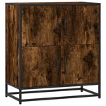 vidaXL Buffet chêne fumé 68x35x76 cm bois d'ingénierie