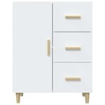 vidaXL Buffet blanc 69 5x34x90 cm bois d'ingénierie
