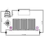 vidaXL Panneaux de chauffage solaire de piscine courbés 3 Pièces 110x65cm