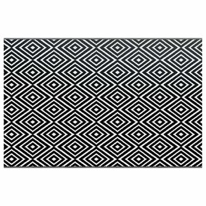 vidaXL Tapis d'extérieur ARAKIL Blanc et noir 190x290 cm PP