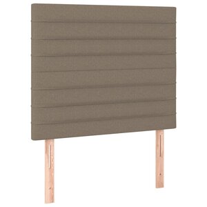 vidaXL Tête de lit Taupe 100x5x118/128 cm Tissu