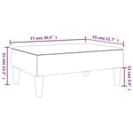 vidaXL Repose-pied gris 77x55x31 cm similicuir