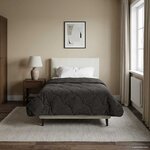 vidaXL Duvet d'hiver 155 x 200 cm Hiver Anthracite Respirant