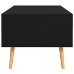 vidaXL Table basse Noir 100x49 5x43 cm Bois d'ingénierie