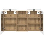 vidaXL Ensemble de Meubles de Salle de Bain 3 Pièces 110 x 10 5 x 60 5 cm