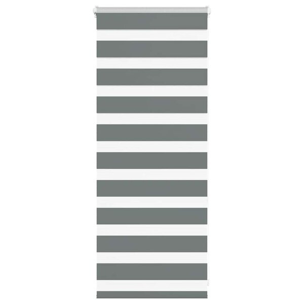 vidaXL Store zèbre gris foncé largeur du tissu 50 9 cm polyester