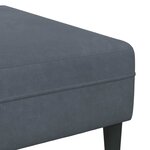 vidaXL Canapé 3 Pièces Gris foncé 250 x 188 x 76 cm Velours