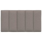 vidaXL Coussin de tête de lit taupe 80 cm tissu