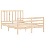 vidaXL Cadre de lit sans matelas 140x200 cm bois massif de pin