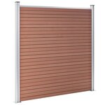 vidaXL Clôture de jardin WPC 526x186 cm Marron