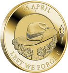 Pièce de monnaie en Cupronickel 1 Dollar g 13.5 Millésime 2026 ANZAC DAY (PRÉCOMMANDE)