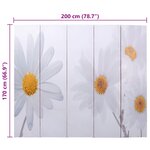 vidaXL Cloison de séparation pliable 200 x 170 cm Fleur
