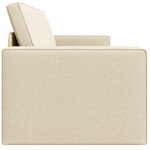 vidaXL Canapé Lit 2-en-1 Crème 245x150x60.5 cm Tissu