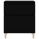 vidaXL Buffet Noir 60x35x70 cm Bois d'ingénierie