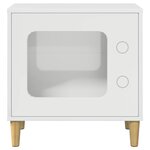 vidaXL Maison pour chat Blanc Brillant 51 x 30 x 52 cm