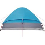 vidaXL Tente de camping à dôme 4 personnes bleu imperméable