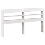 vidaXL Cadre de lit sans matelas blanc 140x190 cm bois de pin massif