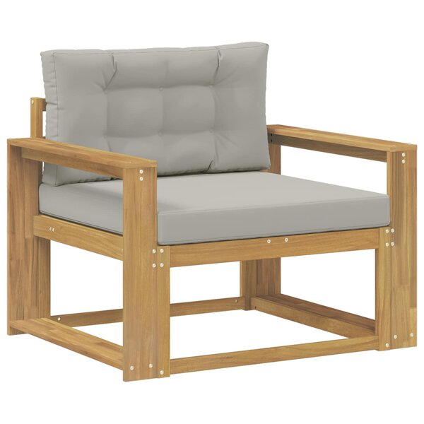 vidaXL Sofa de milieu extérieur Polyester Blanc