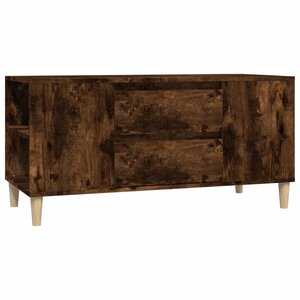vidaXL Meuble TV Chêne fumé 102x44 5x50 cm Bois d'ingénierie