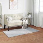 vidaXL Tapis en Fourrure Synthétique de Lapin Olite Gris 80 x 150 cm