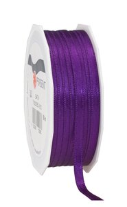 Satin double face 50-m-rouleau 6 mm violet