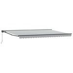 vidaXL Cadre d'auvent Anthracite et blanc 500 × 300 cm
