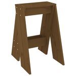 vidaXL Tabourets lot de 2 marron miel 40x40x60 cm bois massif de pin