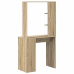 vidaXL Bureau Chêne sonoma 78.5 x 37 x 154.5 cm Bois d'ingénierie
