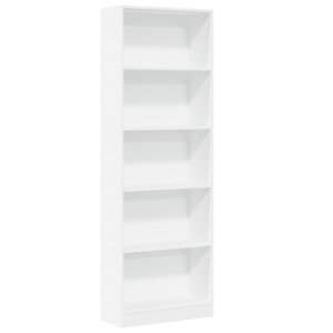 vidaXL Bibliothèque Blanc 60x24x176 cm Bois d'ingénierie