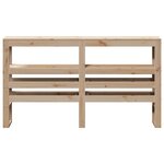 vidaXL Tête de lit avec étagères 120 cm bois massif de pin