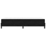 vidaXL Lit à ressorts avec matelas Noir 90 x 210 cm tissu