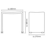 RIDDER Tabouret de salle de bain Trendy transparent