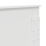 vidaXL Tête de lit Blanc 135 cm Bois d'ingénierie