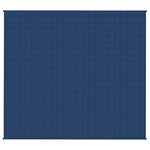 vidaXL Couverture lestée Bleu 200x225 cm 9 kg Tissu