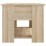 vidaXL Table basse chêne sonoma 79x49x41 cm bois d'ingénierie