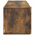 vidaXL Meuble TV mural Chêne fumé 78 5 x 31 x 30 cm Bois d'ingénierie