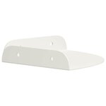vidaXL Étagère flottante avec étagère 2 Pièces Blanc 15 x 15 x 2 cm
