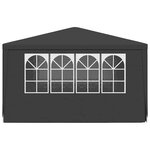 vidaXL Tente de réception et parois latérales 4x4 m Anthracite 90 g/m²