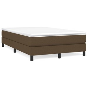 vidaXL Cadre de lit sans matelas marron foncé 120x200 cm tissu