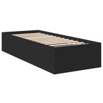 vidaXL Cadre de lit sans matelas noir 100x200 cm