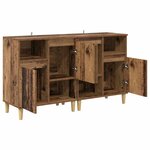 vidaXL Buffets 2 Pièces Bois Ancien 60 x 35 x 70 cm Bois d'ingénierie